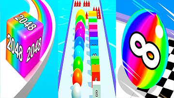 Jelly Run 2048 VS Ball Run 2048 VS Ball Run 2048 Infinity - All Levels Gameplay Android iOS Ep 2