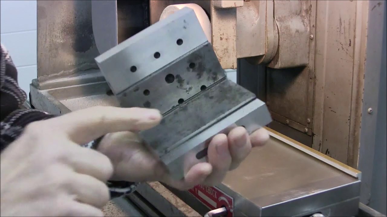 Grinding an angle plate pt3 YouTube