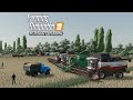 FS19 Timelapse #28 Уборка урожая Акрос-595, Торум-760, Дон-1500Б, МАЗ, ЗИЛ, ГАЗ, ХТЗ-17221