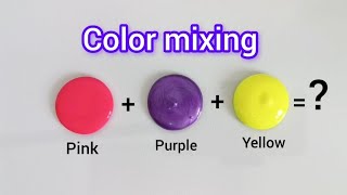 Guess the final colors 🎨 | Satisfying video| Art video| Color mixing video| Painting mixing video