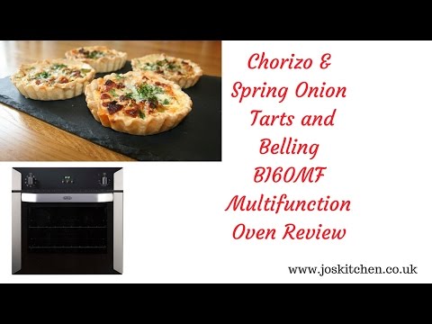 Chorizo & Spring Onion Tarts and Belling BI60MF Multifunction Oven Review - JosKitchen.co.uk