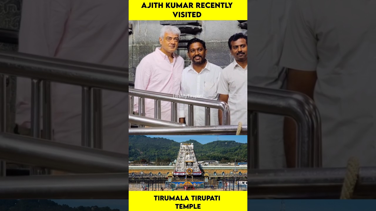 Ajith Kumar visited Thirupathi 🙏❤️