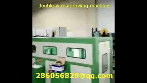 Double wires intermediate drawing machine