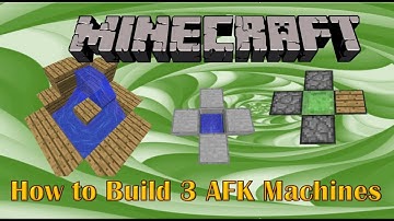 How to Build 3 AFK Machines in Minecraft 1.14
