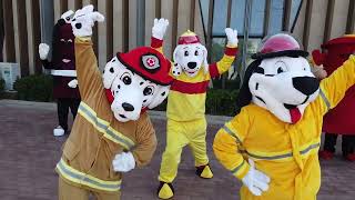 Sparky The Fire Dog Costume Dance