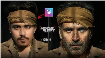 Bachchan Pandey Poster editing tutorial | Bachchan Pandey tutorial in PicsArt - editor santhu
