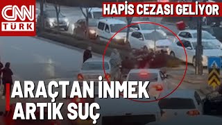Trafikte Yeni Düzenleme Araçtan İnene 3 Yıl Hapis Cezası