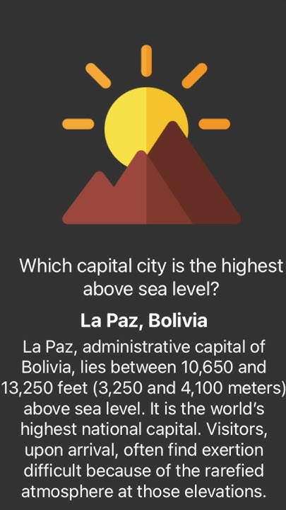 do-you-know-the-highest-capital-city-above-sea-level-youtube