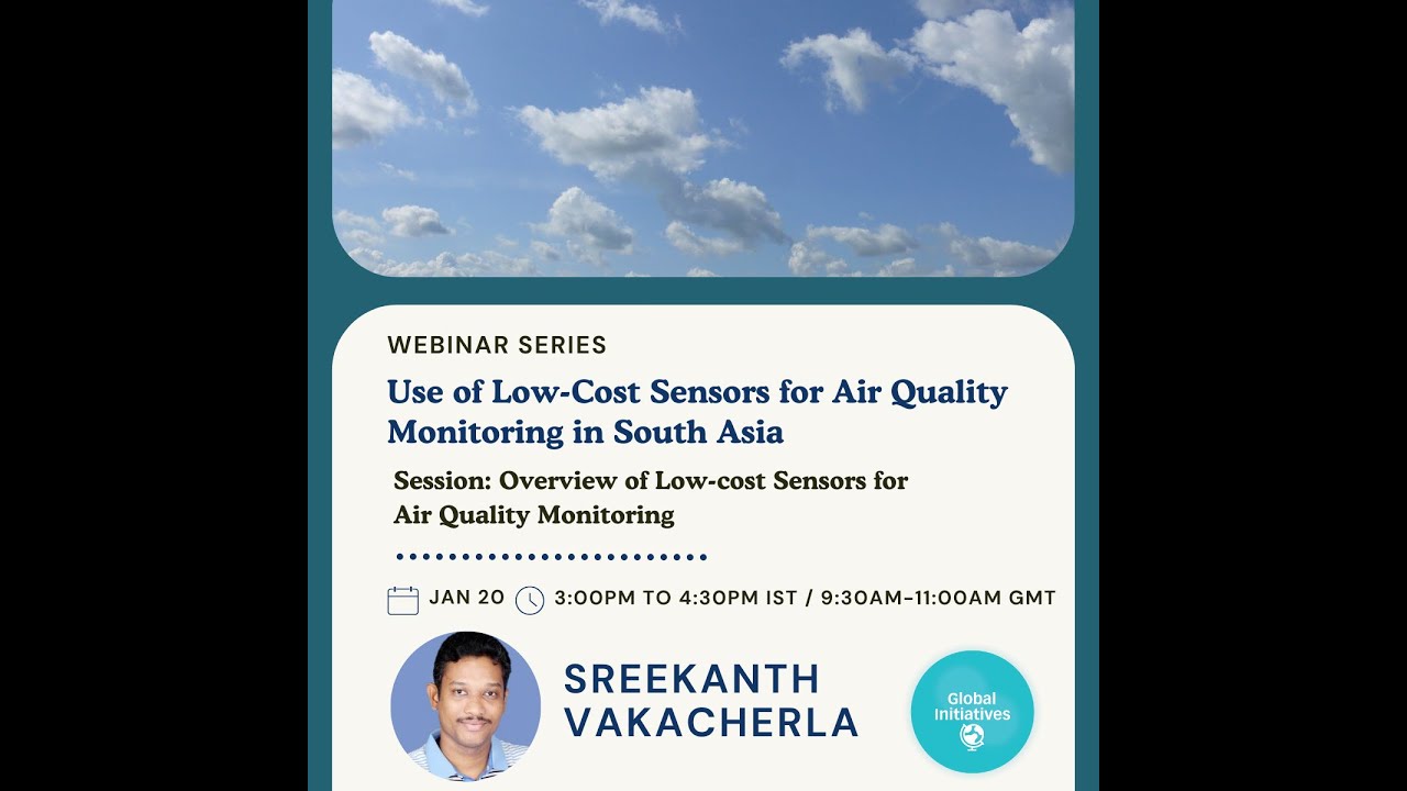 Training #1: Overview of Low-cost Sensors for Air Quality Monitoring