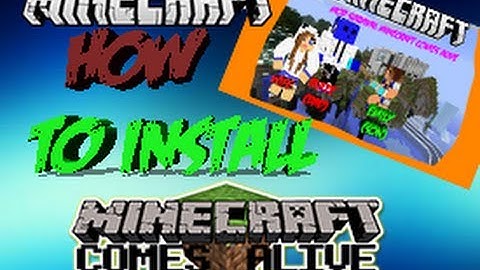 [OUTDATED] How To Install [Forge] Minecraft Comes Alive Mod For Mac Minecraft [1.5.2]