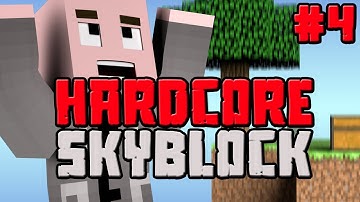 Minecraft: HARDCORE Skyblock - Episode 4 - STARTING THE MOB SPAWNER