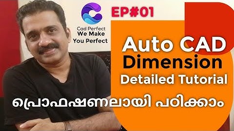 How we can do Dimension in Auto CAD | Autocad Malayalam | Malayalam | പ്രൊഫെഷണൽ ആയി പഠിക്കാം