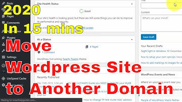 [2020] In 15 mins - Learn How to move wordpress site to another domain using duplicator plugin