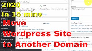 [2020] In 15 mins - Learn How to move wordpress site to another domain using duplicator plugin