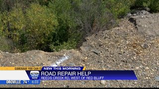 An eroding road west of Red Bluff is finally getting some money for repairs