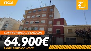 IMBX661/ YECLA / CALLE CAMINO REAL 64.900€ /⭐️PISO PARA VIVIR O INVERTIR ⭐️