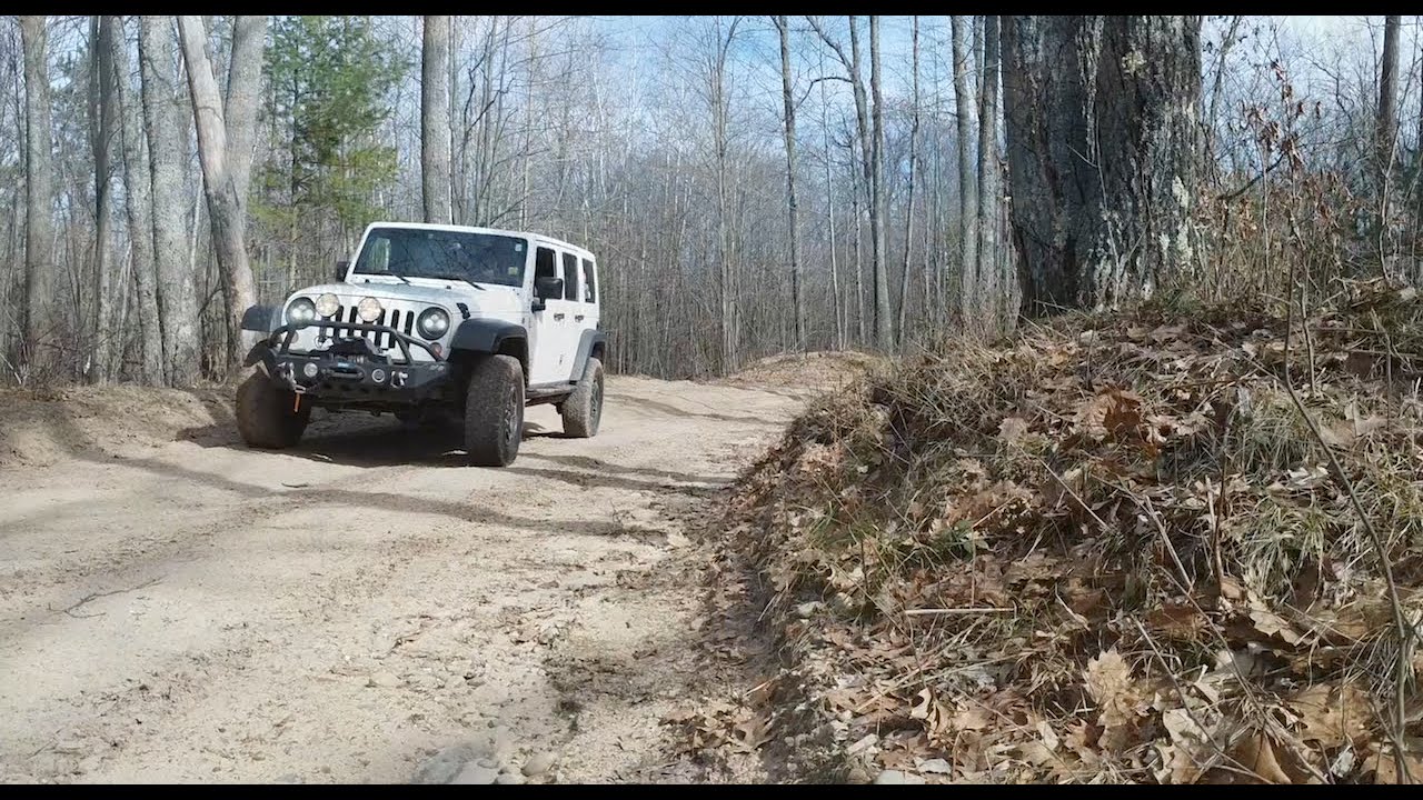 Huron National Forest North of Rose City, Michigan. We explore a vast trail network.