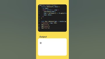 JavaScript Debounce #debounce #javascript #shorts