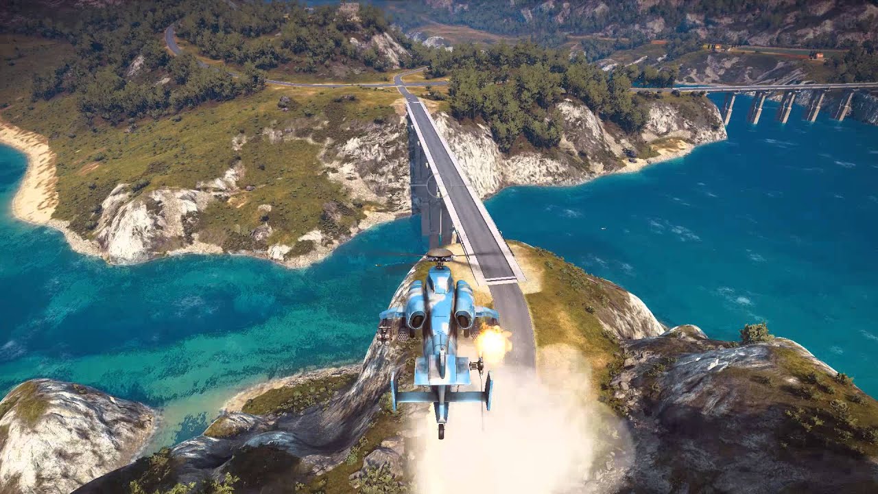 Just Cause 3 bridge destruction YouTube