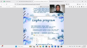 Tugas program coding pencarian angka dalam array