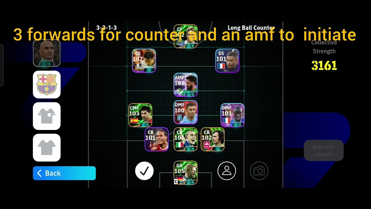 Beft efootball26 individual instructions and formation - YouTube