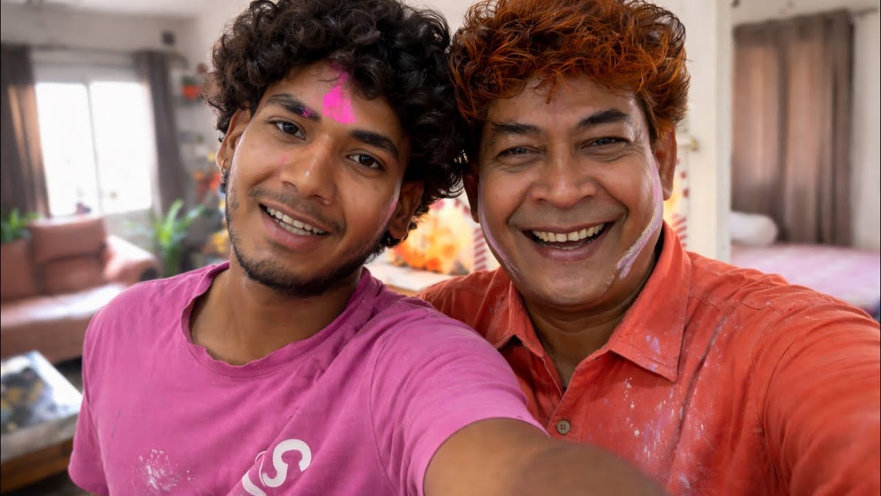 #63 day of regular Vloging Holi vlog 