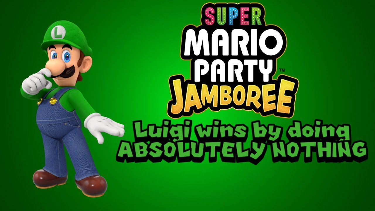 Super Mario Party Jamboree Luigi wins by doing ABSOLUTELY NOTHING - YouTube