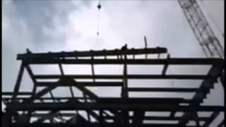 Topping off steel at the Rutgers Academic Building