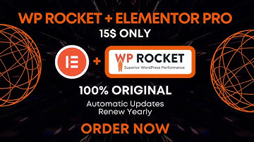 Unlock the full potential of Elementor Pro & Wp Rocket for your WordPress with our exclusive Offer!