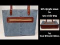 Lets upcycle jeans to sew a tote bag by rosie  david patterns  diy