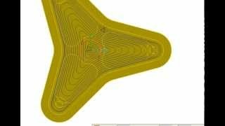 Morph Roughing CNC Toolpath Creation in SmartCAM CAM Software for CNC Milling