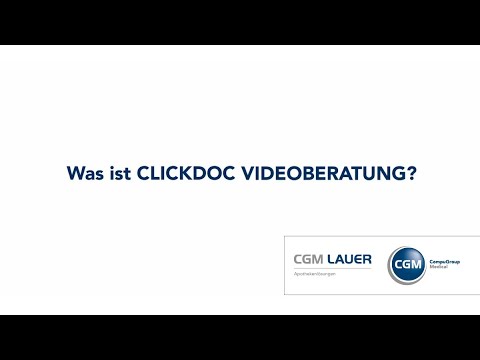 Was ist CGM CLICKDOC VIDEOBERATUNG?