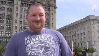 Liverpool Giants Lawrence and Libby on life being extremely tall
