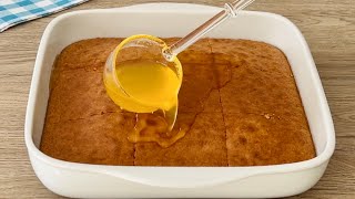 Orange Revani Dessert | How to made | Turkish Semolina dessert with orange syrup