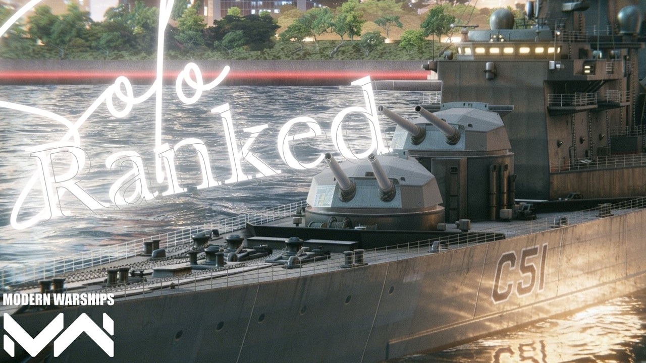 HMS Hood - Solo Ranked Gameplay - Modern Warships