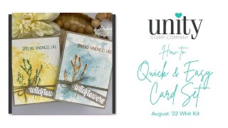 Unity Quick Tip: Quick & Easy Card with Inky Techniques