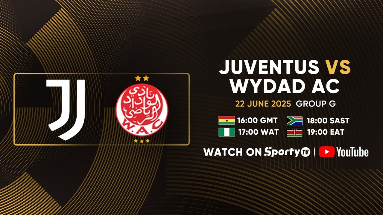 LIVE | Juventus vs Wydad AC | FIFA CLUB WORLD CUP | SportyTV - YouTube