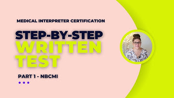 Get Certified as a Medical Interpreter: NBCMI Written Test #interpreter #career