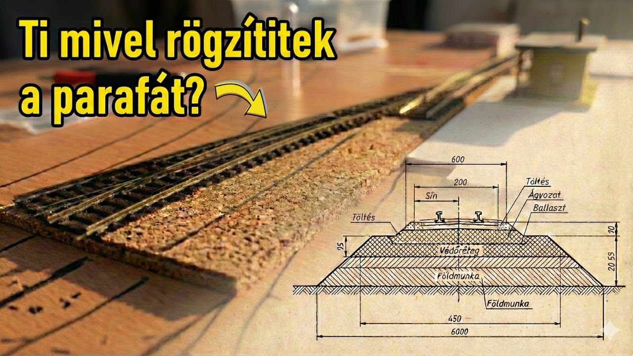 A tökéletes töltés alapja - Parafa vágás és illesztés | Modellvasút építése