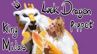 How I made King Midas the Luck Dragon Puppet - reveal video!