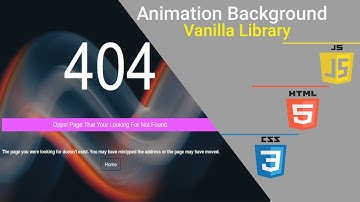 Animation Background (Mouse move Parallax) Using HTML-CSS And JAVASCRIPT(Vanilla).