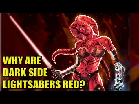 Why Are Sith Dark Side Lightsabers Red? | DaFAQs