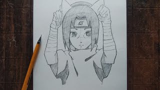 How To Draw Itachi/ Child Itachi Drawing Step By Stap Tutorial