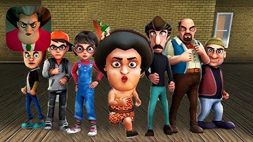 Scary Teacher Stone Age New Update Part 73 New Chapters Monkey Trouble Game Secrets (IOS ANDROID)