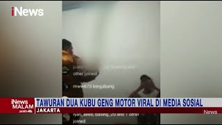Dua Kubu Anggota Geng Motor Tawuran Gunakan Senjata Tajam Sambil Siaran Langsung #iNewsMalam 30/05