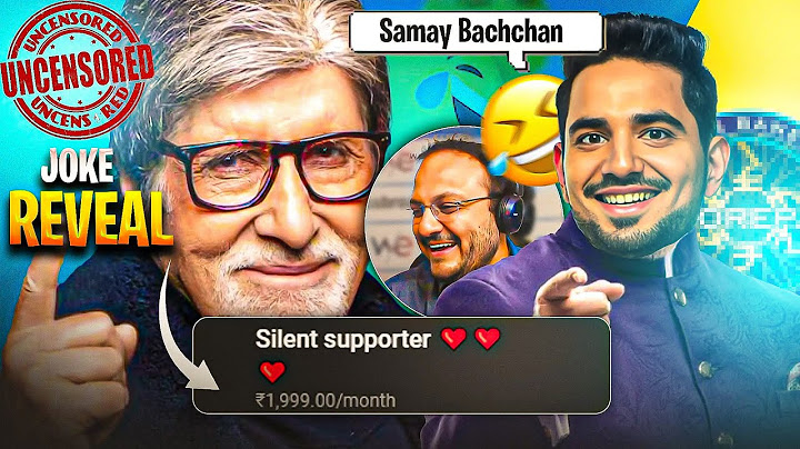 Amitabh Bachan Buys Samay Raina  Membership ? Uncencored Jokes Reveal