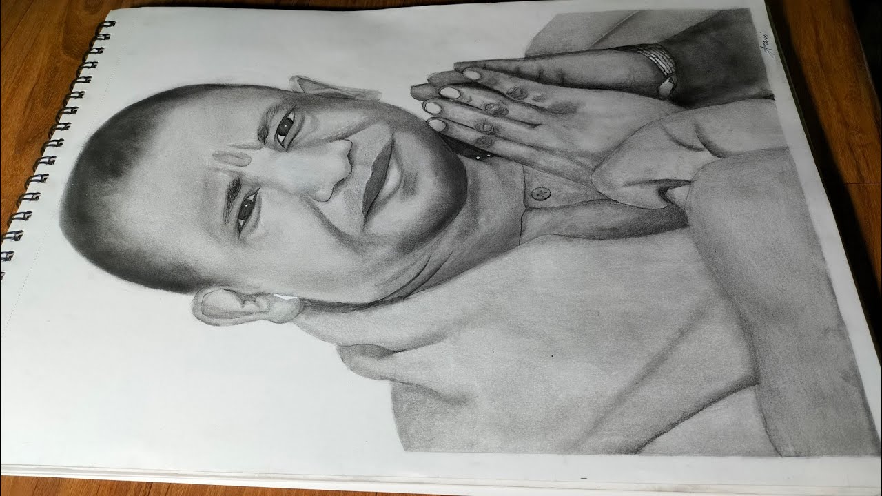 Pencil Color Sketch of Uttar Pardesh CM Yogi Adityanath  DesiPainterscom