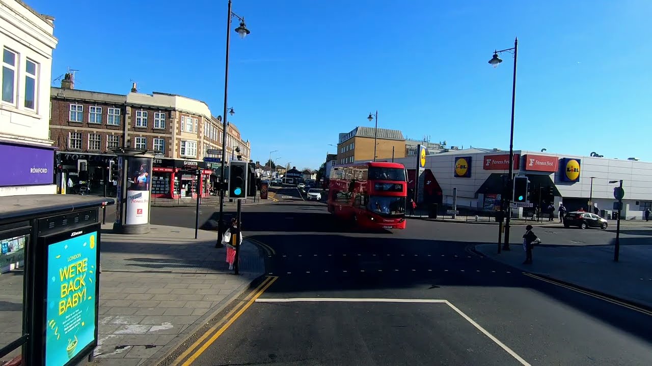 London BUS Ride 🇬🇧 Route 5 - ROMFORD MARKET to CANNING TOWN via Barking, East Ham, Plaistow 🚌