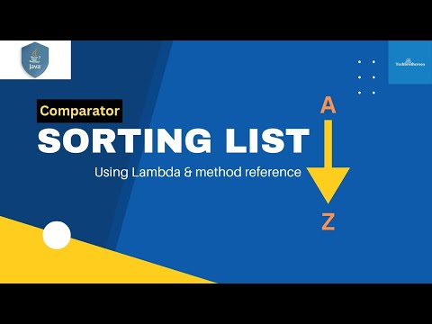 Sorting List using Comparator with Lambda and Method reference, Java8+
