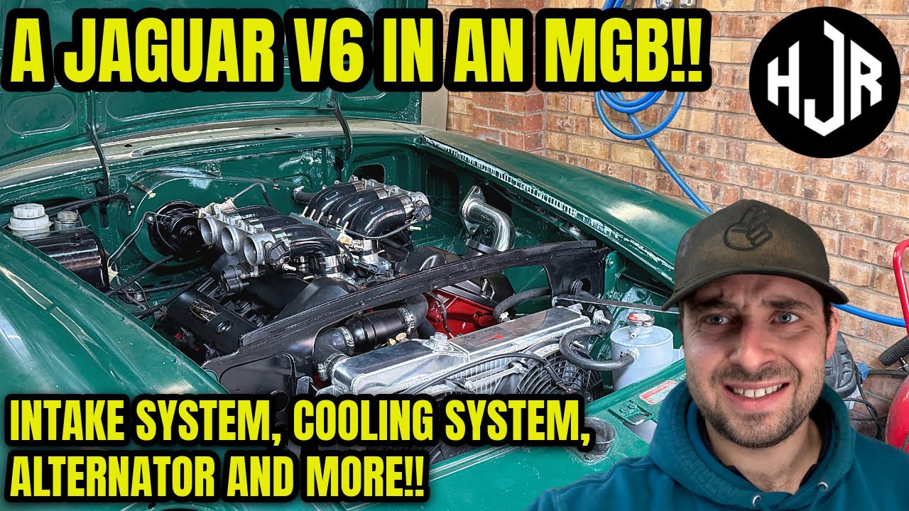 FINALISING THE ENGINE BAY!! - Cooling, Intake & Alternator on my Jaguar powered MGB GT!!